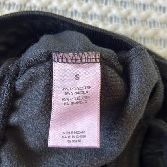 JUICY COUTURE 90s Y2K Inspired Velour Lounge Sleep Set Black | S - Picture 11 of 11